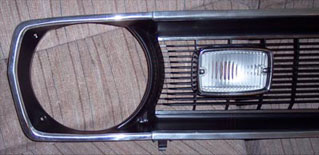 restored grille close up
